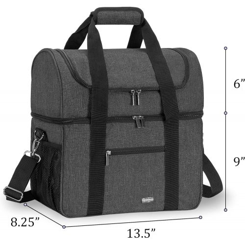  Luxja Carrying Case for 64 oz. Vitamix Blender, Travel Bag for Vitamix Blender and Accessories (Compatible with 64 oz. Vitamix Blender), Black