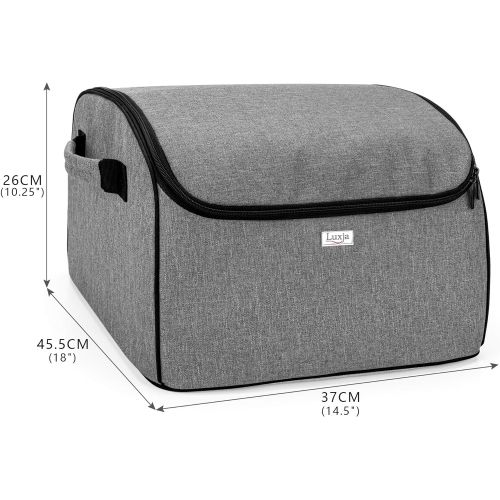  Luxja Cover Compatible with Ninja Foodi Grill (Totally Enclosed with Side Handles), Dust Cover Compatible with Ninja Foodi Grill (AG301, AG302, AG400), Gray