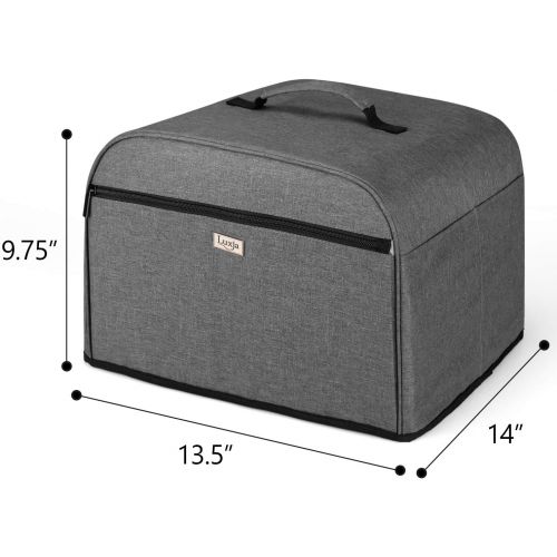  Luxja Dust Cover Compatible with Ninja Foodi Grill (AG301, AG302, AG400), Cover with Storage Pockets, Gray