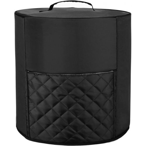  Luxja Pressure Cooker Cover Compatible with 6.5 Quart and 8 Quart Ninja Foodi, Dust Cover with Top Handle for Ninja Pressure Cooker (Wipeable Foil Lining), Black