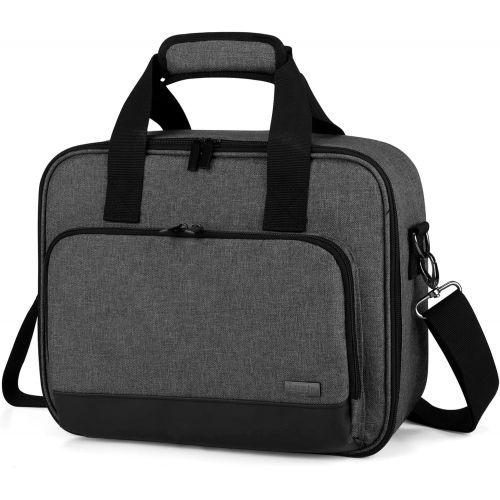  [아마존베스트]Luxja Projector Case, Projector Bag with Accessories Storage Pockets (Compatible with Most Major Projectors), Medium(13.75 x 10.5 x 4.5 Inches), Black