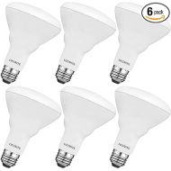 Luxrite 6-Pack BR30 LED Bulb, 65W Equivalent, 3500K Natural White, Dimmable, 650 Lumens, LED Flood Light Bulbs, 8.5W, Energy Star, E26 Medium Base, Damp Rated, Indoor/Outdoor - Living Room and Kitchen