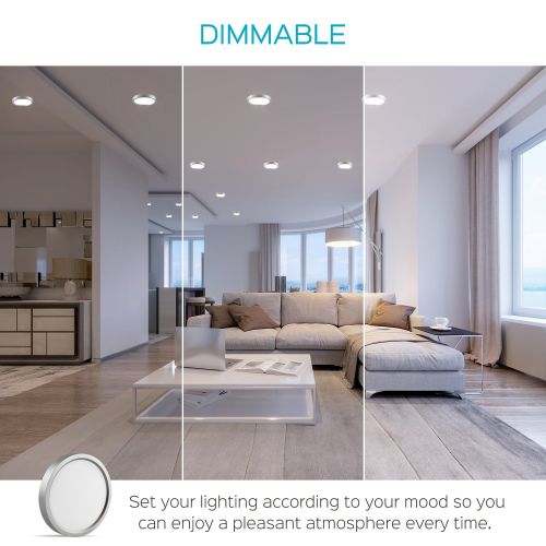  LUXRITE Luxrite 5 Inch LED Flush Mount Ceiling Light, 10W, Black Finish, 5000K (Bright White), 600 Lumens, Dimmable, Surface Mount LED Ceiling Light, Wet Rated, Energy Star - Perfect for K