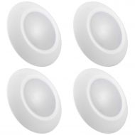 LUXRITE Luxrite 6 Inch LED Disk Light Dimmable, 15W, 3000K Soft White, 1000 Lumens, Surface Mount LED Ceiling Light, Wet Rated, Energy Star, ETL Listed, Low Profile Flush Mount Light Fixtu