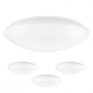 LUXRITE Luxrite 15 Inch LED Flush Mount Ceiling Light, 22W, 1600 Lumens, 3000K Soft White Dimmable, Modern Ceiling Light Fixture, Energy Star & UL Listed, Damp Location Rated (4-Pack)