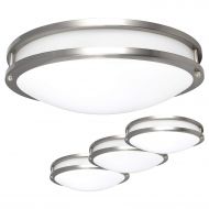 LUXRITE Luxrite LED Flush Mount Ceiling Light, 16 Inch, Dimmable, 4000K Cool White, 1960lm, 26W Ceiling Light Fixture, Energy Star & ETL - Perfect for Kitchen, Bathroom, Entryway, and Livi