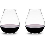 LUXU Wine Glasses(22 fl.oz) with no Stem,Luxury Crystal Red & White Wine Glasses Set of 2,Hand Blown,New World Designed Goblet,Large Water Juice Glasses,Perfect Drinking Tumblers for Any Occasion