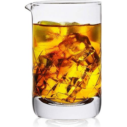  [아마존베스트]LUXU Mixing Glass,Crystal Cocktail Mixing Glass 20 OZ, Stir Glass, Premium Bar Mixing Glass, Mixer Glass-Professional Quality