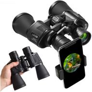 LUXUN 20x50 Binoculars for Adults，High Power HD With Weak Light Night Vision Waterproof Binoculars for Bird Watching Travel Hunting Football Concerts