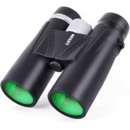 [아마존베스트]LUXUN 12x42 Compact Binoculars for Adults, Low Light Night Vision IPX3 Waterproof Binoculars for Bird Watching Hunting Outdoor Sports