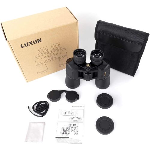  [아마존베스트]LUXUN 10 x 50 Binoculars for Adults, Powerful IPX3 Waterproof Low Night Vision Binoculars for Bird Watching, Hunting, Concert, Sports and Opera