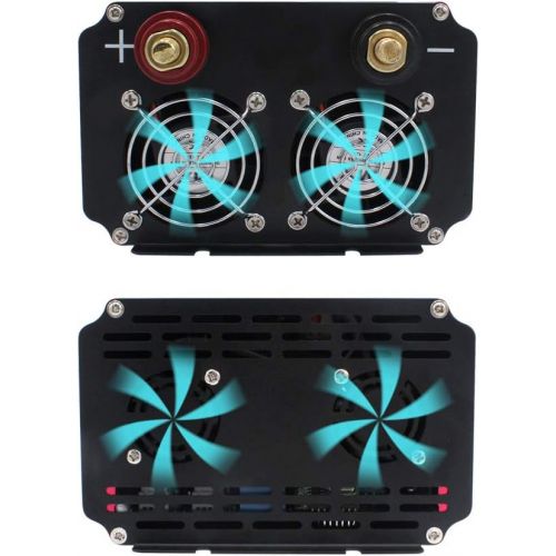  [아마존베스트]-Service-Informationen Power Inverter 2500 W / 5000 W Peak 12 V 230 V Voltage Converter Remote Control LCD 4 USB