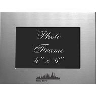 [아마존베스트]LXG, Inc. NYC, New York-4x6 Brushed Metal Picture Frame-Silver