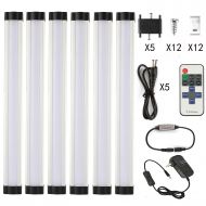 LXG-LED LXG Dimmable LED Under Cabinet Lighting,18W 5000K Daylight 1600LM, Milk Cover Led Strips,11key IR Remote Control ,6 Pack