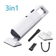 LXIANGP Car Vacuum Cleaner, Portable Hand-held Family Car With 3 In 1 Vacuum Wet And Dry Vacuum Cleaner High Power 12V 120W 4000PA USB Charging And Wired Power Cord (4.5m) ( color : White