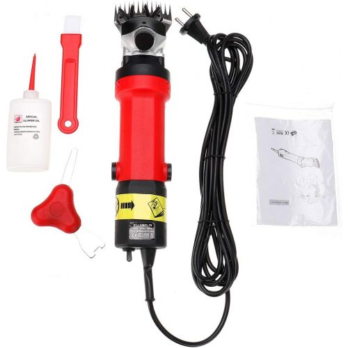  LXJ-YD Sheep Shears, 350W Electric Sheep Shearing Clipper, with 13 Teeth Blade, 6 Speed Adjustment Speed Wool Electric Sheep Shearing for Farm Livestock