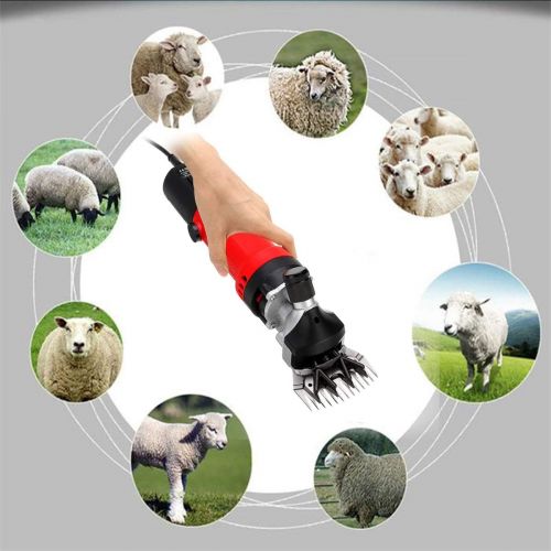  LXJ-YD Sheep Shears, 350W Electric Sheep Shearing Clipper, with 13 Teeth Blade, 6 Speed Adjustment Speed Wool Electric Sheep Shearing for Farm Livestock