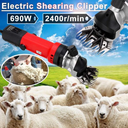  LXJ-YD Sheep Shears, 350W Electric Sheep Shearing Clipper, with 13 Teeth Blade, 6 Speed Adjustment Speed Wool Electric Sheep Shearing for Farm Livestock