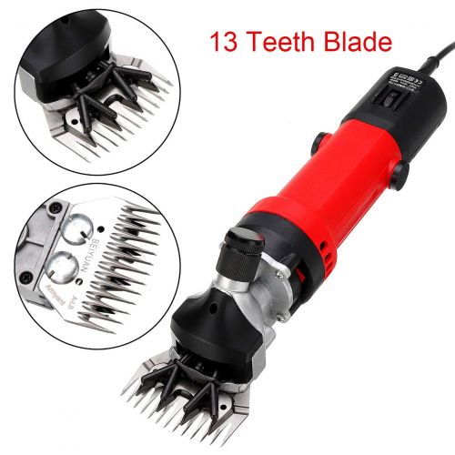  LXJ-YD Sheep Shears, 350W Electric Sheep Shearing Clipper, with 13 Teeth Blade, 6 Speed Adjustment Speed Wool Electric Sheep Shearing for Farm Livestock