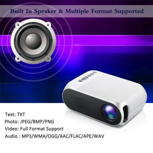  LXJTT Mini Projector Led Projector Proyector Portatil 500LM Audio HDMI USB Mini Projetor Home Theater Media Player Beamer