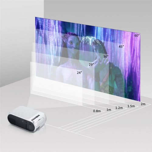  LXJTT Mini Projector Led Projector Proyector Portatil 500LM Audio HDMI USB Mini Projetor Home Theater Media Player Beamer