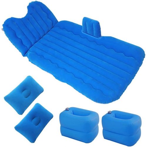  LXUXZ Auto Car Inflatable Air Bed,Inflatable Car Back Seat Cushion Air Mattress, Car Inflatable Air Bed Mattress Back Seat Sleep Rest Bed (Color : Blue, Size : 135x80cm)