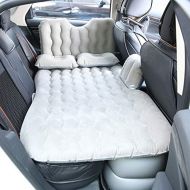 LXUXZ Car Air Mattress for Back Seat Thickened Car Inflatable Mattress ，with Two Air Pillow Car Air Bed with for Multi Scene Use and Road Trip (Color : Beige, Size : 135x80cm)