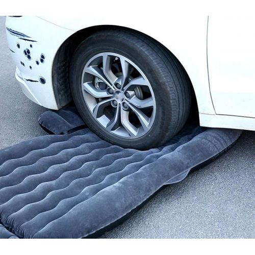  LXUXZ Car Air Mattress for Back Seat Thickened Car Inflatable Mattress ，with Two Air Pillow Car Air Bed with for Multi Scene Use and Road Trip (Color : Beige, Size : 135x80cm)