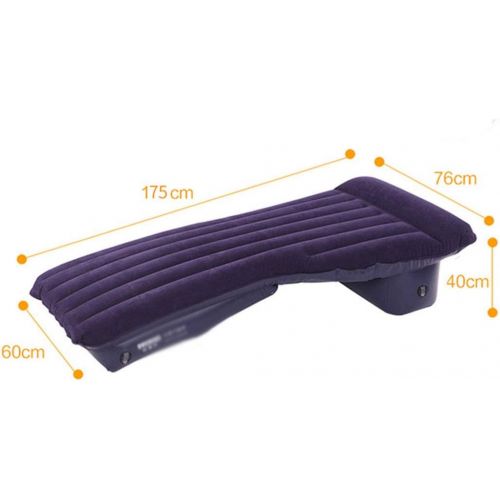  LXUXZ Car Inflatable Mattress Portable Movable Thicker Air Bed (Color : Blue, Size : 175x76cm)