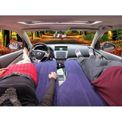  LXUXZ Car Inflatable Mattress Portable Movable Thicker Air Bed (Color : Blue, Size : 175x76cm)