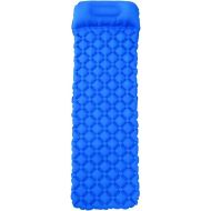 LXUXZ Portable Inflatable Mattress Ultra Light Moisture-Proof TPU Sleeping Pad Outdoor Camping Lightweight Folding Bed Travel with (Color : A, Size : 190X60X5)