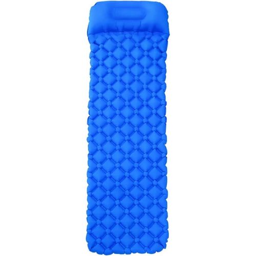  LXUXZ Portable Inflatable Mattress Ultra Light Moisture-Proof TPU Sleeping Pad Outdoor Camping Lightweight Folding Bed Travel with (Color : A, Size : 190X60X5)