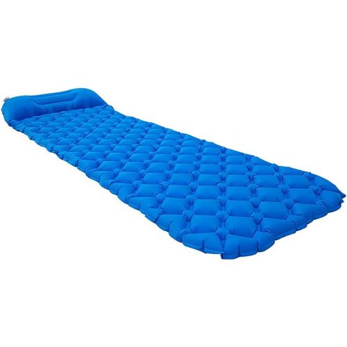  LXUXZ Portable Inflatable Mattress Ultra Light Moisture-Proof TPU Sleeping Pad Outdoor Camping Lightweight Folding Bed Travel with (Color : A, Size : 190X60X5)