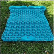 LXUXZ Air Camping Mats Inflatable Cushion Moistureproof Outdoor Hiking Picnic Tent Plaid Pad Home Rest Double Sleeping Bag Mattress (Color : E, Size : 195x120x6cm)