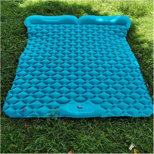  LXUXZ Air Camping Mats Inflatable Cushion Moistureproof Outdoor Hiking Picnic Tent Plaid Pad Home Rest Double Sleeping Bag Mattress (Color : E, Size : 195x120x6cm)