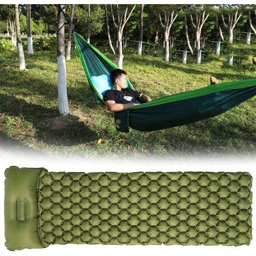  LXUXZ Air Camping Mats Inflatable Cushion Moistureproof Outdoor Hiking Picnic Tent Plaid Pad Home Rest Sleeping Bag Mattress (Color : A, Size : 190x58x6cm)