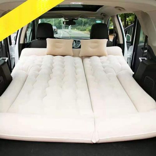  LXUXZ Inflatable Car Air Mattress, Removable Back Seat Air Bed?, Portable Car Travel Bed with Two Pillows Fits Most Car Camping Travel, Hiking, Trip and Other Outdoor Activities