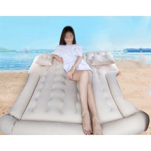  LXUXZ Inflatable Car Air Mattress, Removable Back Seat Air Bed?, Portable Car Travel Bed with Two Pillows Fits Most Car Camping Travel, Hiking, Trip and Other Outdoor Activities