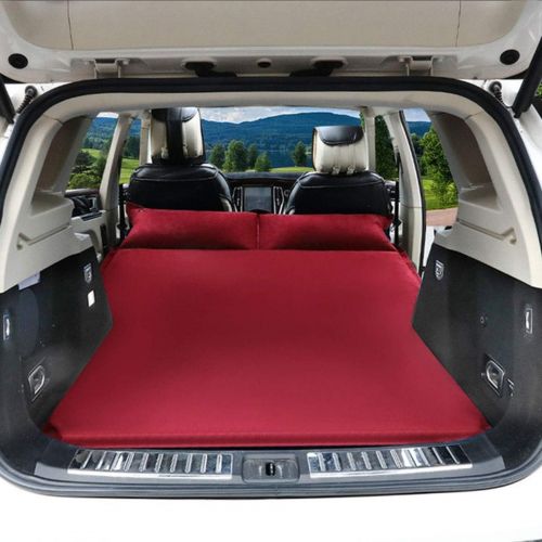  LXUXZ Car Inflatable Mattress Portable Movable Thicker Air Bed,Inflatable Air Mattresses Vacation Camping Sleep Mattress (Color : Red, Size : 180x132cm)