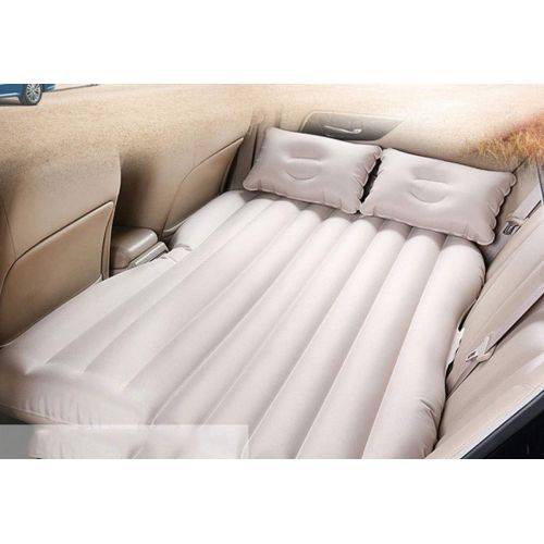  LXUXZ Car Inflatable Bed, Travel Back Seat Mattress Air Bed for Rest Camping (Color : Beige, Size : 136x80cm)