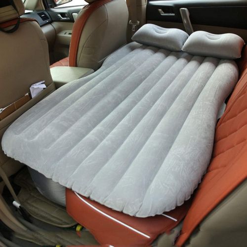  LXUXZ Auto Car Inflatable Air Mattress Bed for Back Seat ，Cars Trucks Outdoor Travel Camping (Color : Gray, Size : 135x85cm)