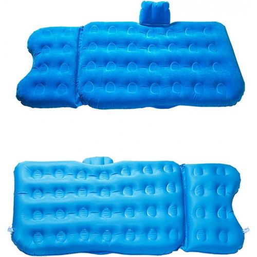  LXUXZ Inflatable Car Travel Air Mattress Back Seat Kit Vacation Camping Sleep Mattress with 2 Air Pillows (Color : Gray, Size : 127x82cm)