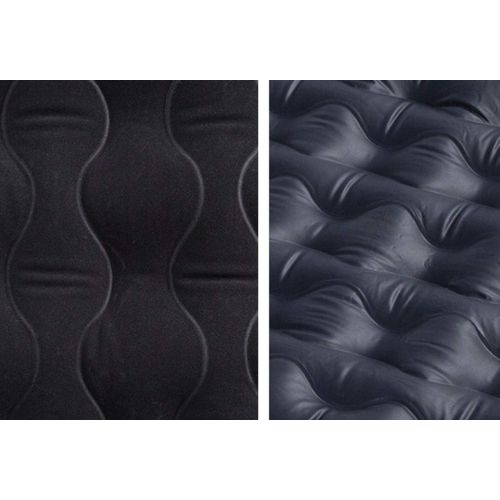  LXUXZ Inflatable Car Travel Air Mattress Back Seat Kit Vacation Camping Sleep Mattress with 2 Air Pillows (Color : Black, Size : 130x80cm)