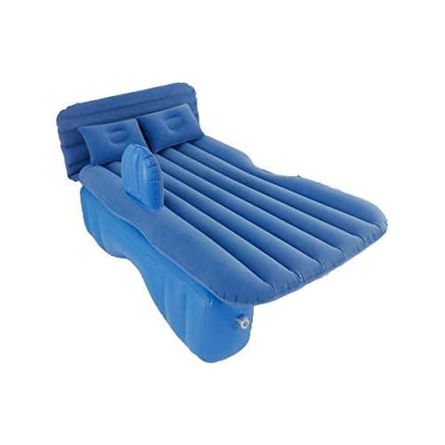  LXUXZ Inflatable Car Travel Air Mattress Back Seat Kit Vacation Camping Sleep Mattress with 2 Air Pillows (Color : Blue, Size : 135x88cm)