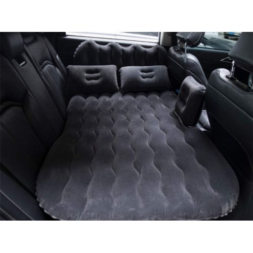  LXUXZ Car Inflatable Air Mattress Back Seat Portable Travel Camping Sleep Bed Cushion (Color : Black, Size : 135x80cm)