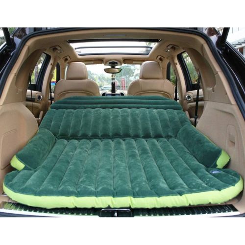  LXUXZ Air Mattress, Thickened Car Bed Inflatable Home Air Mattress Portable Camping Outdoor Mattress, Fast Inflation (Color : Green, Size : 180x130cm)