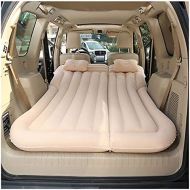 LXUXZ Inflatable Car Travel Air Mattress Back Seat Vacation Camping Sleep Mattress with 2 Air Pillows (Color : Beige, Size : 180x130cm)