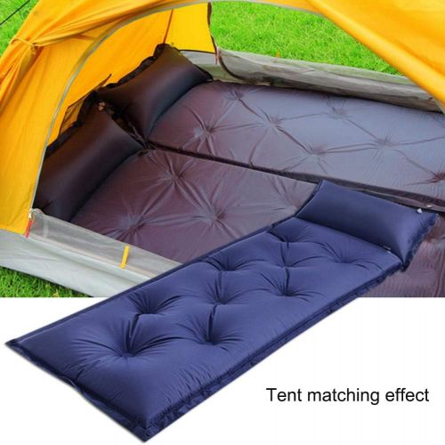  LXUXZ Portable Camping Sleeping Pad Inflatable Air Mattresses Moisture-Proof Outdoor Furniture Hiking Trekking Sleeping Bed Cushion