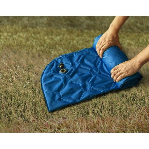  LXUXZ Camping Mat Inflatable Sleeping Pad Moistureproof Air Mattress Cushion Sofa Bed Outdoor Beach Mattress with Pillow (Color : B, Size : 190x59cm)