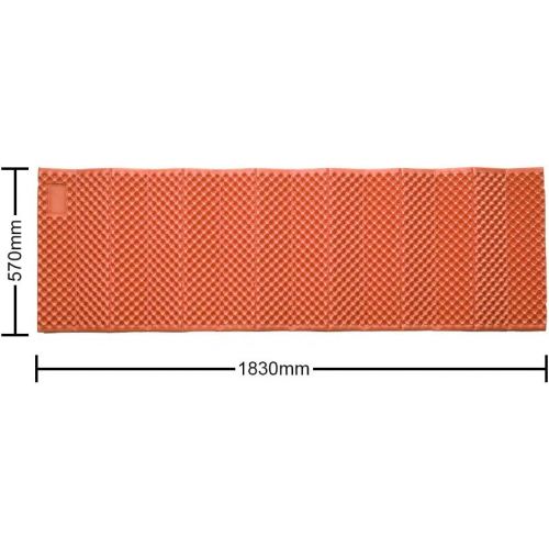  LXUXZ Outdoor Camping Mat Portable Foldable Picnic Bed Mattress Travel Trekking Equipment Waterproof Moisture-Proof Blanket (Color : Orange, Size : 183x57cm)